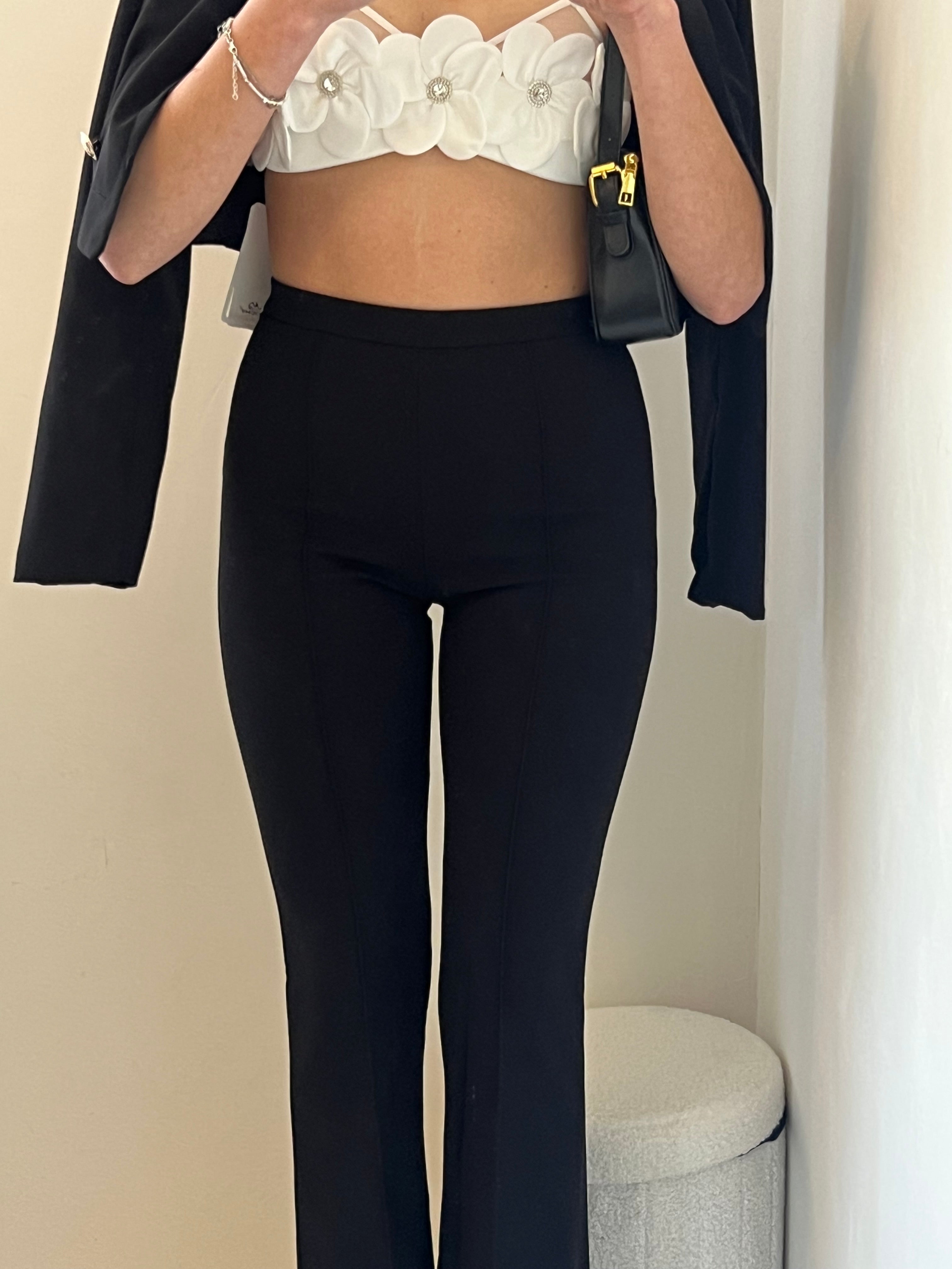 Pantalone a zampa nero