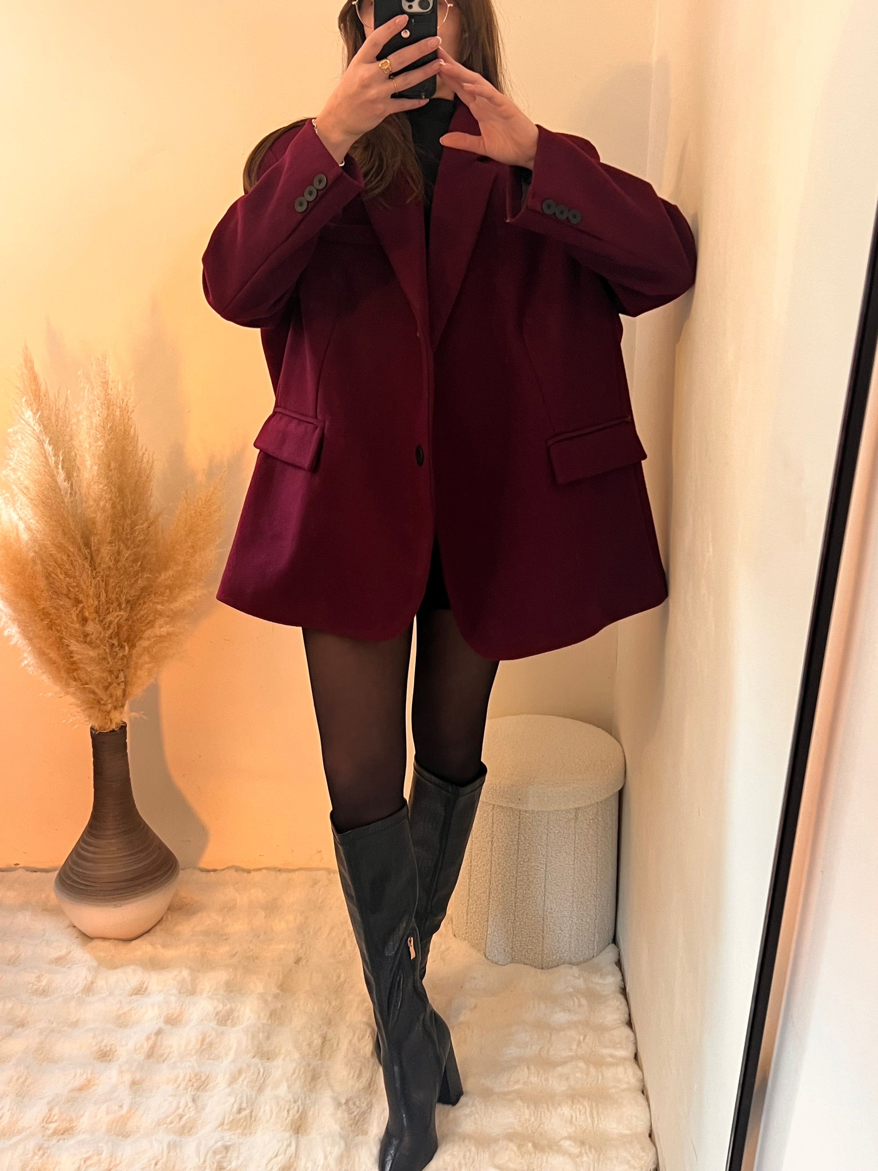 Cappotto Bordeaux