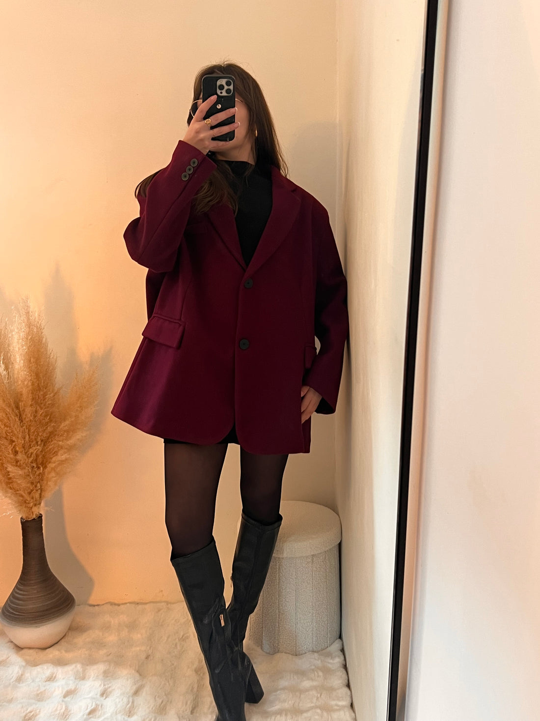 Cappotto Bordeaux